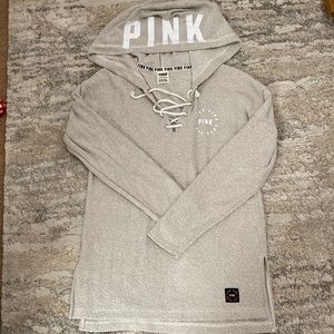 VS Pink Hooded Sweater